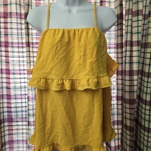 GeeGee Mustard Color Top. Women's Med